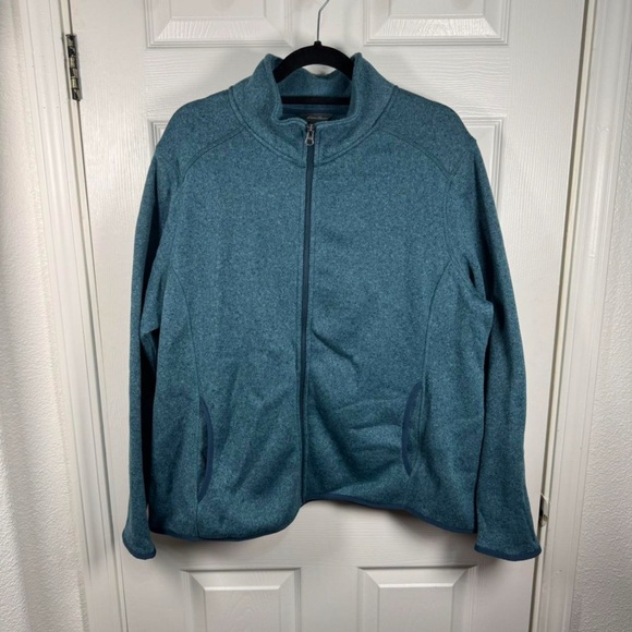 Eddie Bauer Other - Eddie‎ Bauer Men's Teal Zip-Up Sweater